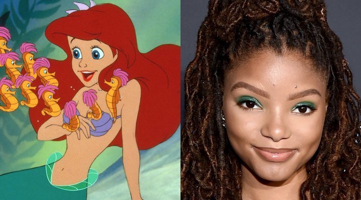  La Sirenita original y Halle Bailey