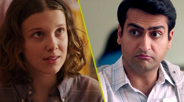  Millie Bobby Brown en 'Stranger Things' y Kumail Nanjiani en 'La gran enfermedad del amor'