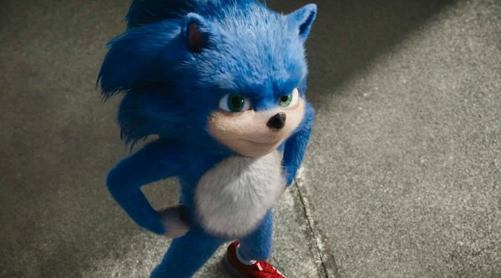 Primer diseño de Sonic para la película