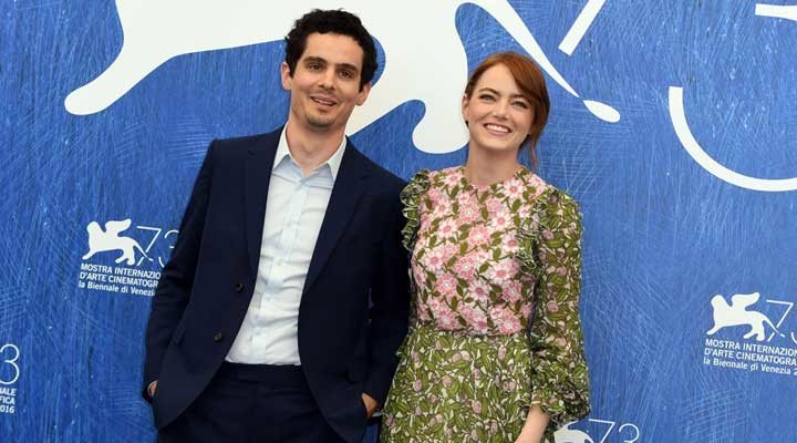 Emma Stone y Damien Chazelle