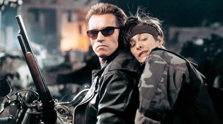 Arnold Schwarzenegger y Edward Furlong