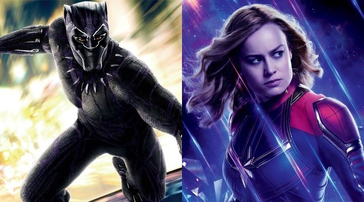 'Black Panther' y 'Capitana Marvel'