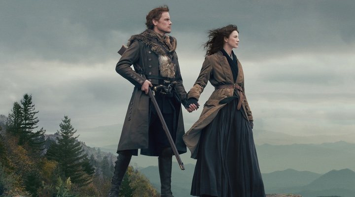 Caitriona Balfe y Sam Heughan en 'Outlander'