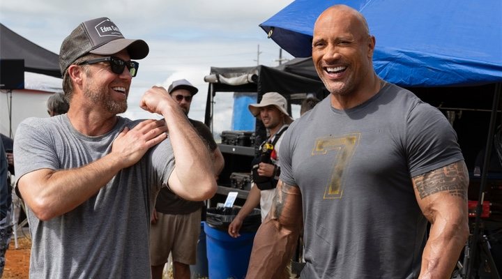 David Leitch y Dwyane Johnson en 'Fast & Furious: Hobbs & Shaw'