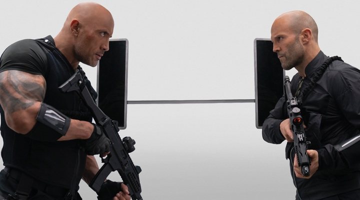 Dwayne Johnson y Jason Statham en 'Hobbs And Shaw'