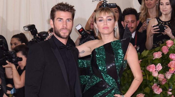 Miley </p><p>Cyrus y Liam Hemsworth