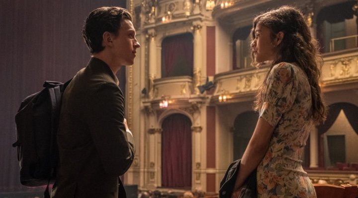 Tom Holland y Zendaya en 'Spider-Man: Lejos de Casa'