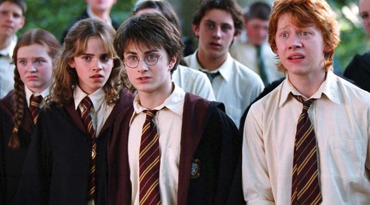  Hermione, Harry y Ron sorprendidos en 'Harry Potter y el prisionero de Azkaban'