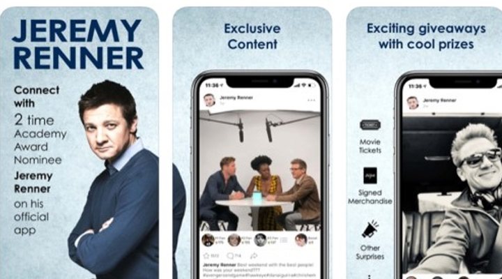 App de Jeremy Renner para smartphones