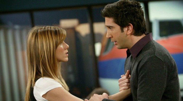 Jennifer Aniston y David Schwimmer en 'Friends'