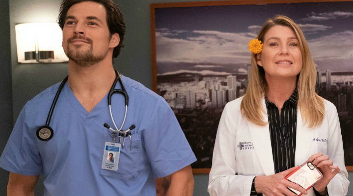 Andrew DeLuca y Meredith Grey en 'Anatomía de Grey'