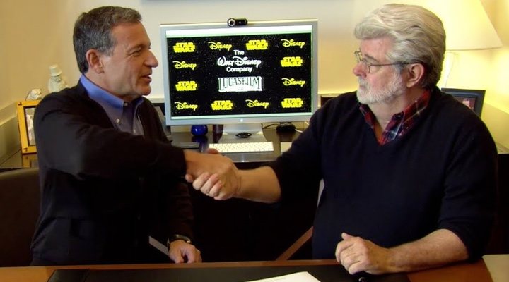 Bob Iger y George Lucas