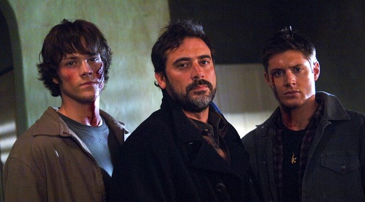 Padalecki, Morgan y Ackles en 'Supernatural'