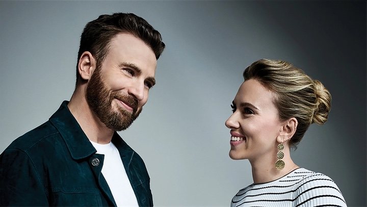 Chris Evans y Scarlett Johansson