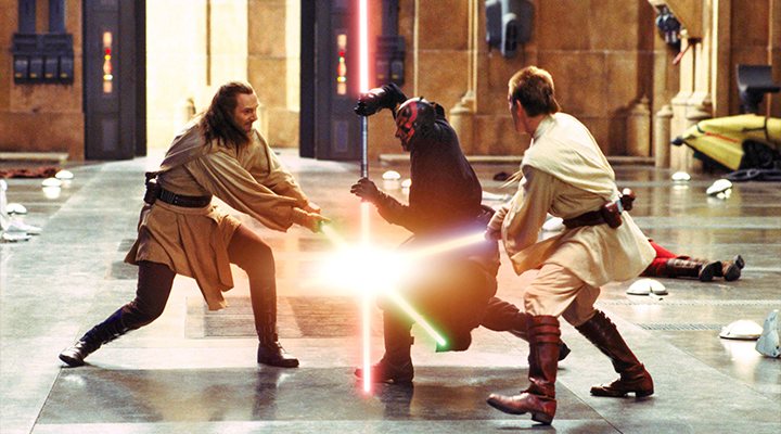 'Star Wars' batalla sables láser