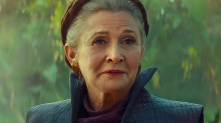 Carrie Fisher en 'Star Wars: El ascenso de Skywalker'