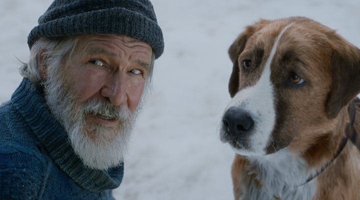 Harrison Ford en un nevado paraje de 'La llamada d elo salvaje'