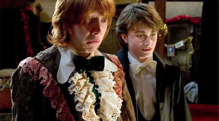 Rupert Grint y Daniel Radcliffe en 'Harry Potter y el Cáliz de Fuego