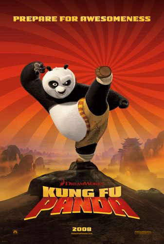 Divertido póster de 'Kung fu panda'