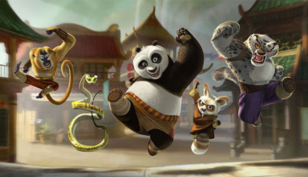 Divertido póster de 'Kung fu panda'