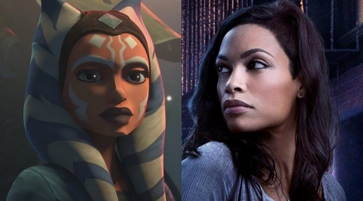 Ahsoka Tano y Rosario Dawson