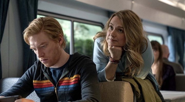 Merritt Wever y Domhnall Gleeson en 'Run'