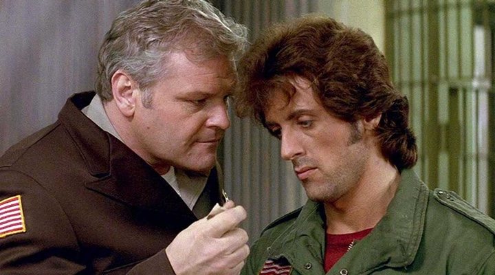  Brian Dennehy y Sylvester Stallone en 'Acorralado (Rambo) (1982)'