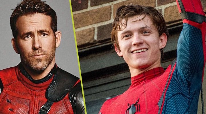  Ryan Reynolds como Deadpool y Tom Holland como Spider-Man