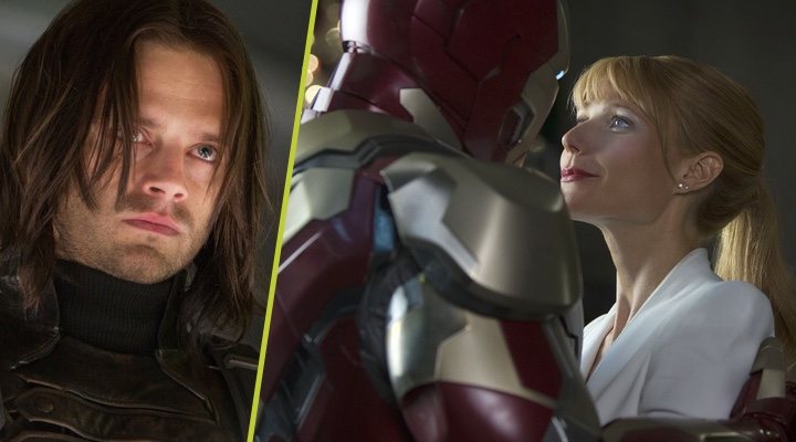  Sebastian Stan como el Soldado de Invierno y Gwyneth Paltrow en 'Iron Man'