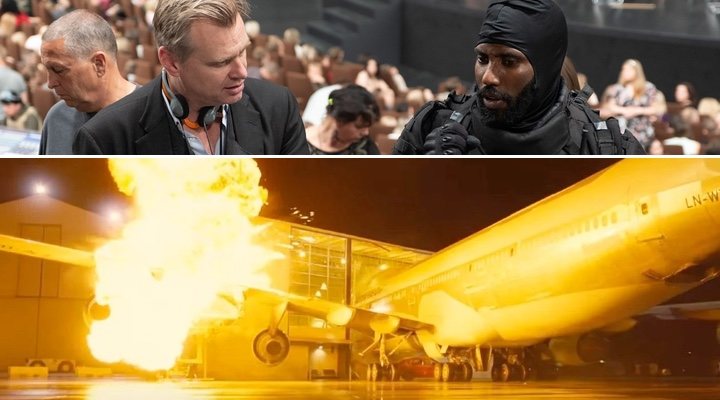  Christopher Nolan y John David Washington en 'Tenet'