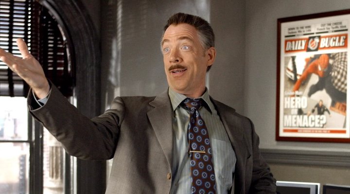 J.K. Simmons en 'Spider-Man' de Sam Raimi