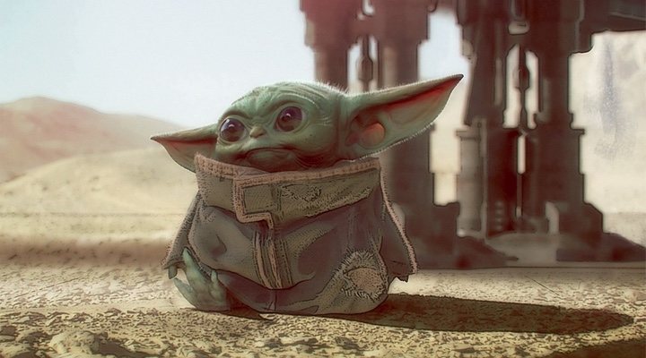 Diseño de Baby Yoda de Chris Alzmann