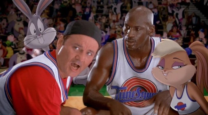  Bill Murray y Michael Jordan en 'Space Jam'