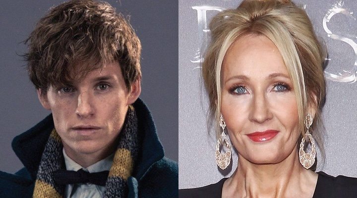 Eddie Redmayne y J.K. Rowling