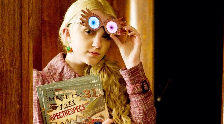  Evanna Lynch como Luna Lovegood en 'Harry Potter'