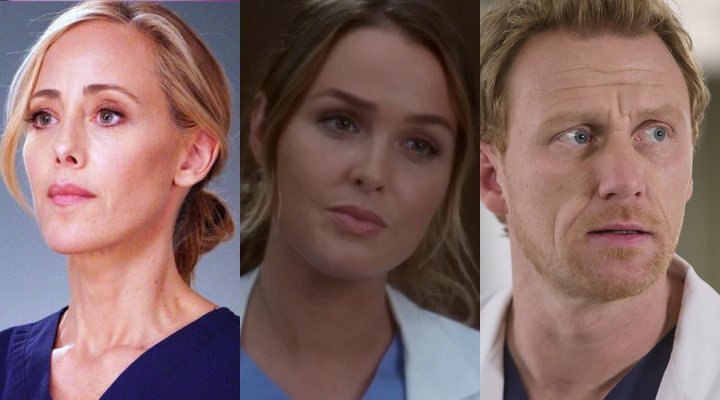 Kim Raver, Camilla Luddington y Kevin McKidd en 'Anatomía de Grey'