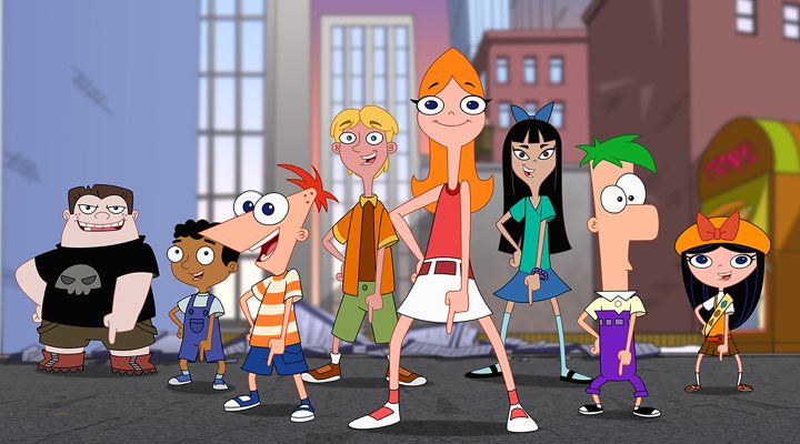 Candace con el resto de personajes de 'Phineas y Ferb': Candace contra el universo'