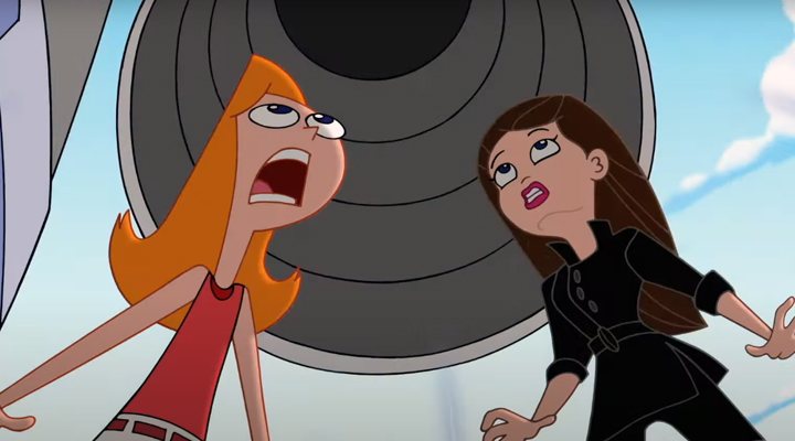 Candace y Vanessa en 'Phineas y Ferb, la película: Candace contra el universo'