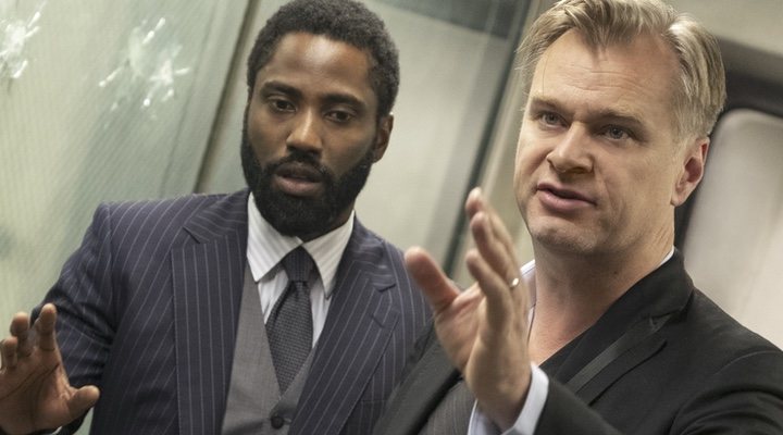  John David Washington y Christopher Nolan en 'Tenet'