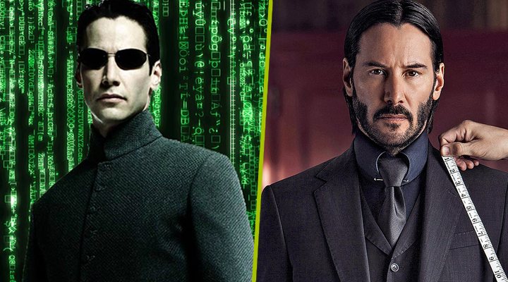 Keanu Reeves como Neo y John Wick