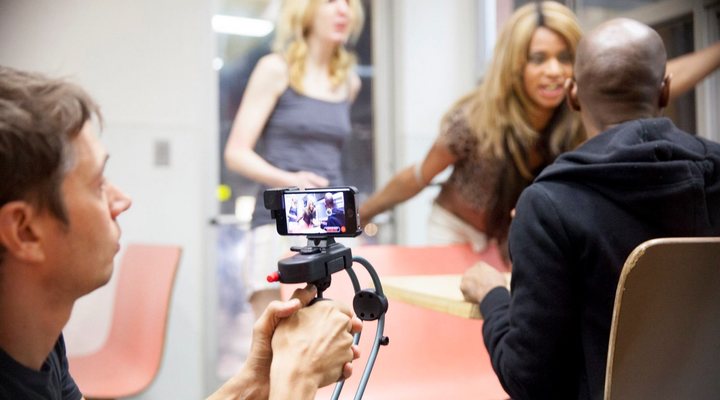 Sean Baker rodando 'Tangerine'