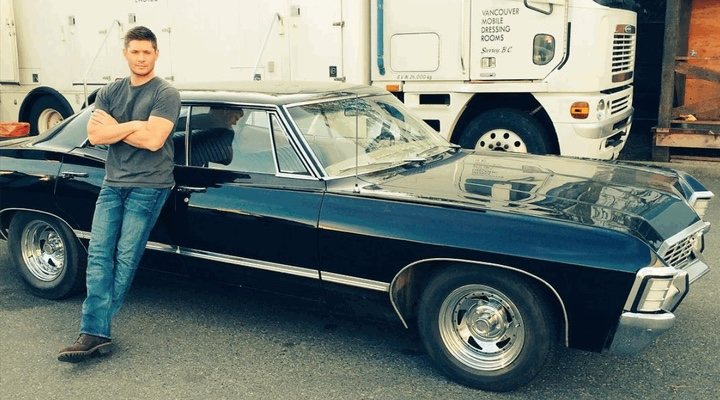 Jensen Ackles y el Impala de 'Supernatural'