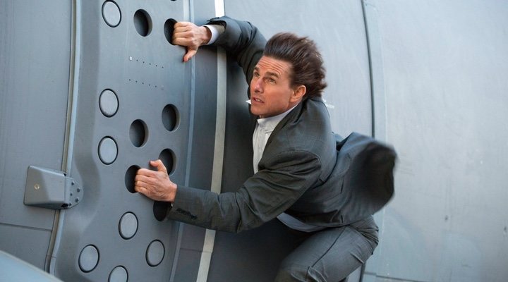  Tom Cruise en una impresionante escena de acción de 'Misión imposible'