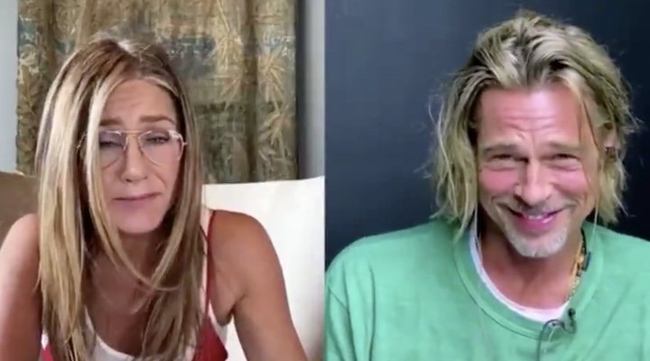 Jennifer Aniston y Brad Pitt en la lectura de guion benéfica de 'Picardías estudiantiles'