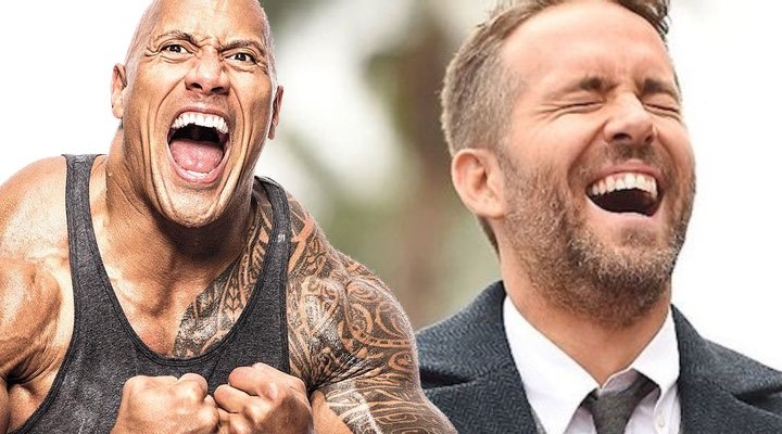  Dwayne Johnson y Ryan Reynolds