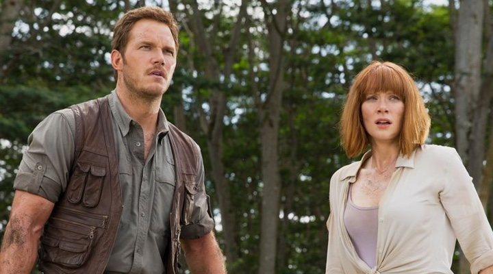  Chris Pratt y Bryce Dallas Howard en 'Jurassic World'