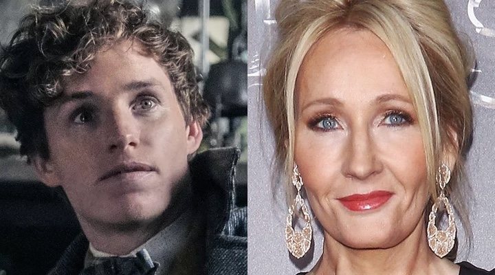 Eddie Redmayne y J.K. Rowling