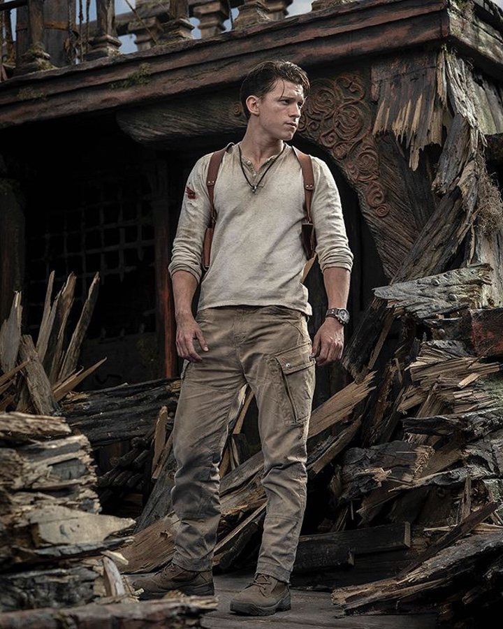 Tom Holland como Nathan Drake en 'Uncharted'