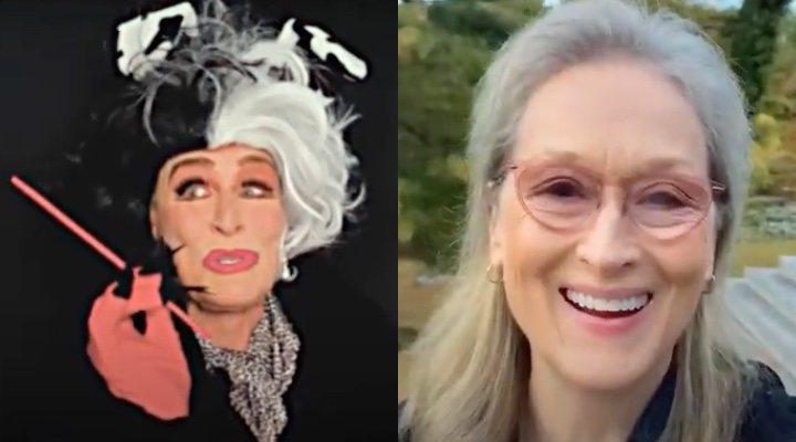 Glenn Close y Meryl Streep en la reunión de 'El retorno de las brujas'