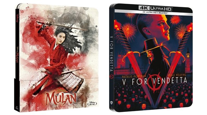 Ediciones en caja metálica de 'Mulan' y 'V de Vendetta'